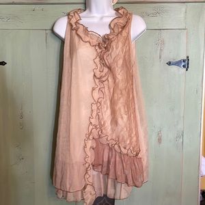 Pretty angel sleeveless top large